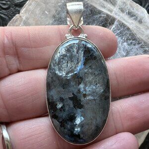 Larvikite Pendant Crystal Stone Jewelry